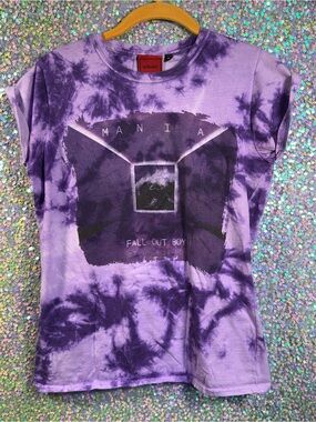 ULTRAKULT Fall Out Boy 'Mania' Purple Tie-Dye Tee